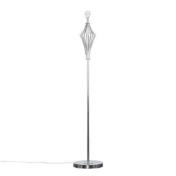 ValueLights Jaspa Silver Floor Lamp Base - thumbnail 1