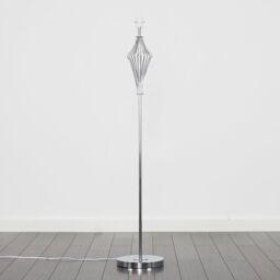ValueLights Jaspa Silver Floor Lamp Base - thumbnail 2