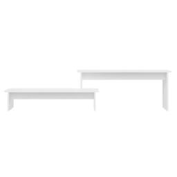 Berkfield Home TV Cabinet White 180x30x43 cm Engineered Wood - Size: 180 x 30 x 43 cm - thumbnail 4