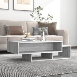 Berkfield Home Coffee Table Grey Sonoma 105x55x32 cm Engineered Wood - Size: 105 x 55 x 32 cm - thumbnail 1