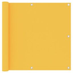 Berkfield Home Balcony Screen Yellow 90x600 cm Oxford Fabric - thumbnail 1