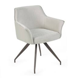 Cheshire Davenport Premium Ivory Fabric Dining Chair