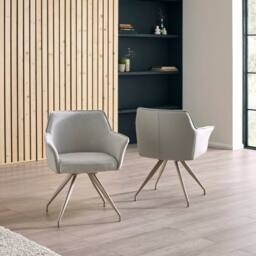 Cheshire Davenport Premium Ivory Fabric Dining Chair - thumbnail 3