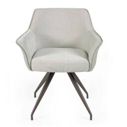 Cheshire Davenport Premium Ivory Fabric Dining Chair - thumbnail 2
