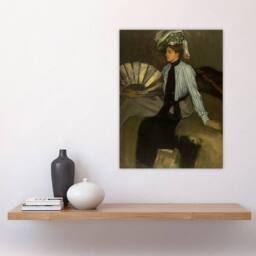 "Artery8 Alfred Henry Maurer Young Woman With Fan Wall Art Print in Brown - Size: W12"" x H16""" - thumbnail 4