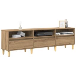 Berkfield Home TV Cabinet Artisan oak 150 x 30 x 45 cm Engineered wood - thumbnail 3
