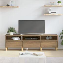 Berkfield Home TV Cabinet Artisan oak 150 x 30 x 45 cm Engineered wood - thumbnail 4