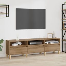 Berkfield Home TV Cabinet Artisan oak 150 x 30 x 45 cm Engineered wood - thumbnail 1