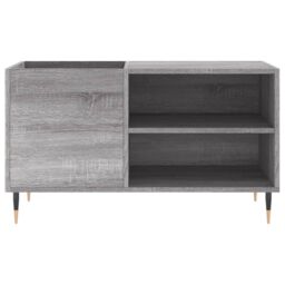 Berkfield Home Record Cabinet Grey Sonoma 85x38x48 cm Engineered Wood - Size: 85 x 38 x 48 cm - thumbnail 4