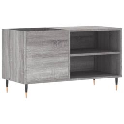 Berkfield Home Record Cabinet Grey Sonoma 85x38x48 cm Engineered Wood - Size: 85 x 38 x 48 cm - thumbnail 2