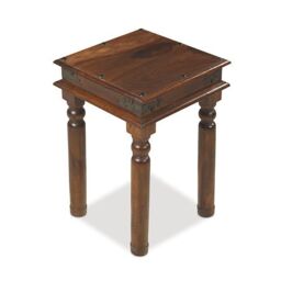 Rest Relax Jaipur Sheesham Thacket Lamp Table in Brown - thumbnail 2