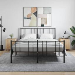 Berkfield Home Modern Bedside Cabinets 2 pcs Sonoma Oak 40x40x50 cm Engineered Wood in Brown - Size: 40 x 40 x 50 cm - thumbnail 2