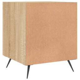 Berkfield Home Modern Bedside Cabinets 2 pcs Sonoma Oak 40x40x50 cm Engineered Wood in Brown - Size: 40 x 40 x 50 cm - thumbnail 8