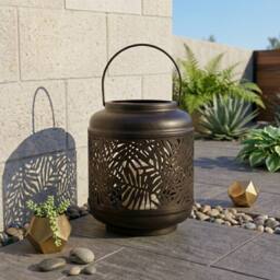 Garden Greatness Relica Patterned Leaf Garden Lantern - Size: 1 Pack - thumbnail 2