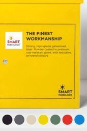Homescapes Smart Parcel Box® Medium Front Access Secure Delivery Box in Yellow - thumbnail 7