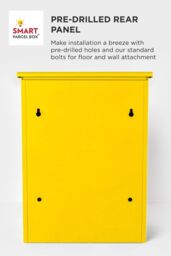 Homescapes Smart Parcel Box® Medium Front Access Secure Delivery Box in Yellow - thumbnail 8