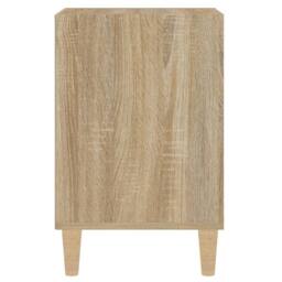 Berkfield Home TV Cabinet Sonoma Oak 100x35x55 cm Engineered Wood in Light Brown - Size: 100 x 35 x 55 cm - thumbnail 7