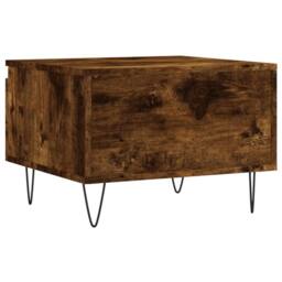 Berkfield Home Modern Coffee Tables 2 pcs Smoked Oak 50x46x35 cm Engineered Wood in Brown - Size: 50 x 46 x 35 cm - thumbnail 9
