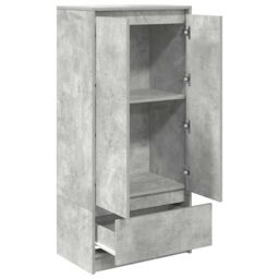 Berkfield Home Cabinet with Drawer Concrete Grey 55.5x34x119.5 cm Engineered Wood - thumbnail 5