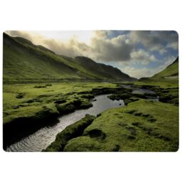 Benjamin Tate Design Spring In Scotland Valley Designer Rug in Natural - Size: Large - thumbnail 1