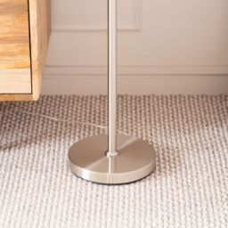 ValueLights Velika 3 Arm Opaque Globe Floor Lamp Light in Silver - thumbnail 3