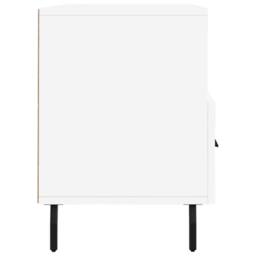 Berkfield Home TV Cabinet White 102x36x50 cm Engineered Wood - Size: 102 x 36 x 50 cm - thumbnail 7