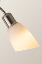 ValueLights Newlyn 3 Way Brushed Chrome Ceiling Bar Light in Metallic Silver - thumbnail 4