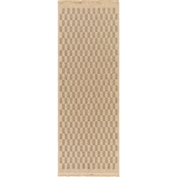 Livabliss Mirage Cottage Tan Brown Checkboard Fringe Jute-Look In- & Outdoor Rug in Black - Size: 200 cm x 275 cm - thumbnail 2