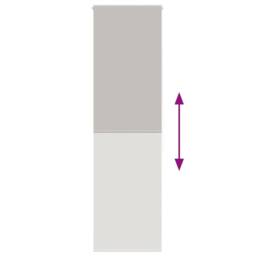 Berkfield Home Shower Roller Blind 60x240 cm Fabric Width 56 cm in Grey - thumbnail 5