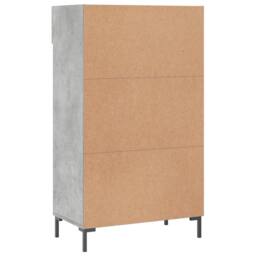 Berkfield Home Shoe Cabinet Concrete Grey 60x35x105 cm Engineered Wood - Size: 60 x 35 x 105 cm - thumbnail 8