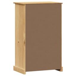Berkfield Home Shoe Cabinet VIGO 60x35x96 cm Solid Wood Pine in Brown - Size: 60 x 35 x 96 cm - thumbnail 7