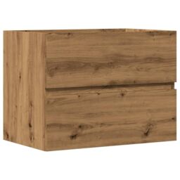 Berkfield Home Bathroom Cabinet Artisan Oak 60x38.5x45 cm Engineered Wood in Brown - thumbnail 2