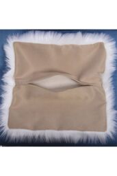 Living and Home 45*45cm Fluffy Faux Wool White Cushion Cover - thumbnail 6