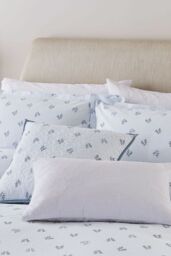 Murmur 'Thalia' Cotton Cushion in Blue - Size: 45 cm x 45 cm - thumbnail 2