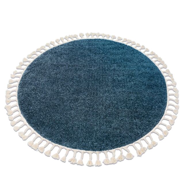 RugsX Berber Rug in Blue - Size: 160 cm diameter - image 1