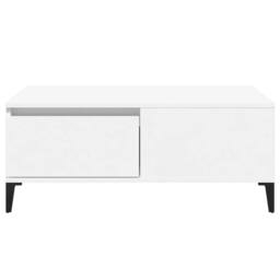 Berkfield Home Sturdy Coffee Table White 90x50x36.5 cm Engineered Wood - thumbnail 6