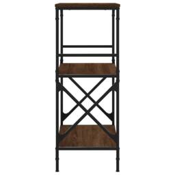 Berkfield Home Bookcase 3-Tier Brown Oak 59x35x90.5 cm Engineered Wood - thumbnail 5