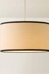 ValueLights Eva Natural Linen 35cm Ceiling Floor Table Medium Drum Lamp Shade - thumbnail 3