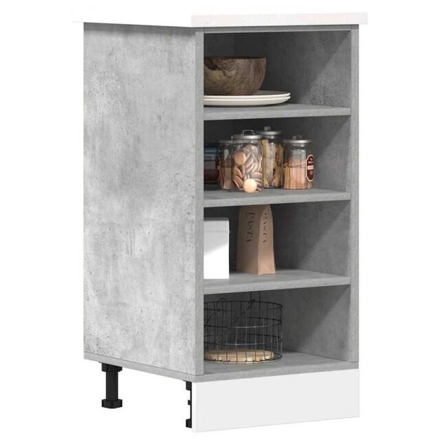 Berkfield Home Bottom Cabinet Concrete Grey 40x44.5x81.5 cm Engineered Wood - image 1