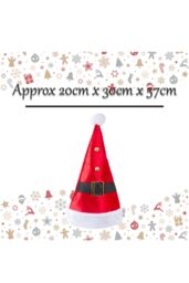 VFM e-Store Christmas Hat Christmas Accessory X 1 31cm x 45cm White - Size: 31 cm x 45 cm - thumbnail 2