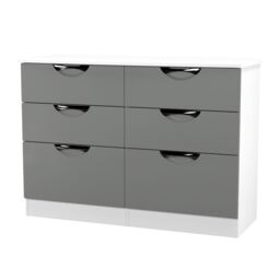 Ready Assembled 2 U Holborn 6 Drawer Wide Chest (Ready Assembled) in Dark Grey - thumbnail 3