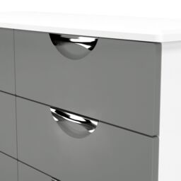 Ready Assembled 2 U Holborn 6 Drawer Wide Chest (Ready Assembled) in Dark Grey - thumbnail 4