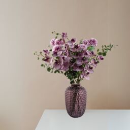 Pegdev Pack of 6 70cm Artificial Pink Carnation Stems with Silk Flowers - thumbnail 3