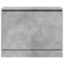 Berkfield Home Shoe Cabinet Concrete Grey 80x34x63 cm Engineered Wood - Size: 80 x 34 x 63 cm - thumbnail 5