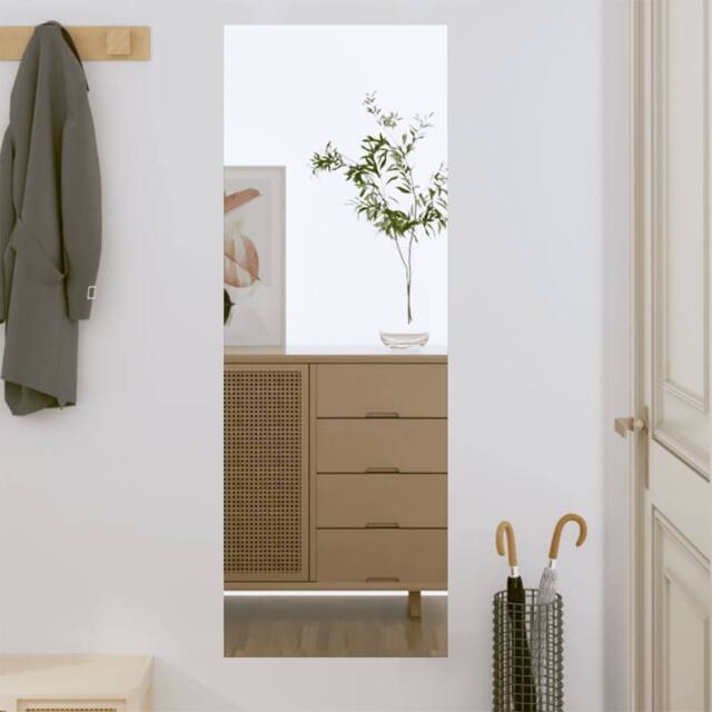 Berkfield Home Wall Mirror 40x100 cm Glass Rectangle in Silver - image 1
