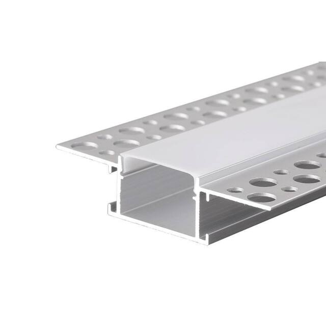 ENER-J 60x14.35mm Trimless Recessed Aluminium LED Profile 2m (4) in White - image 1