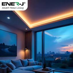 ENER-J 60x14.35mm Trimless Recessed Aluminium LED Profile 2m (4) in White - thumbnail 4
