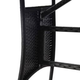 Berkfield Home Garden Table Black 170x80x74 cm Poly Rattan - Size: 170 x 80 x 74 cm - thumbnail 5