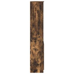 Berkfield Home Highboard Smoked Oak 37.5x35x180 cm Engineered Wood in Brown - thumbnail 7