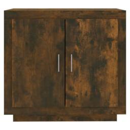 Berkfield Home Sideboard Smoked Oak 80x40x75 cm Engineered Wood in Brown - Size: 80 x 40 x 75 cm - thumbnail 5
